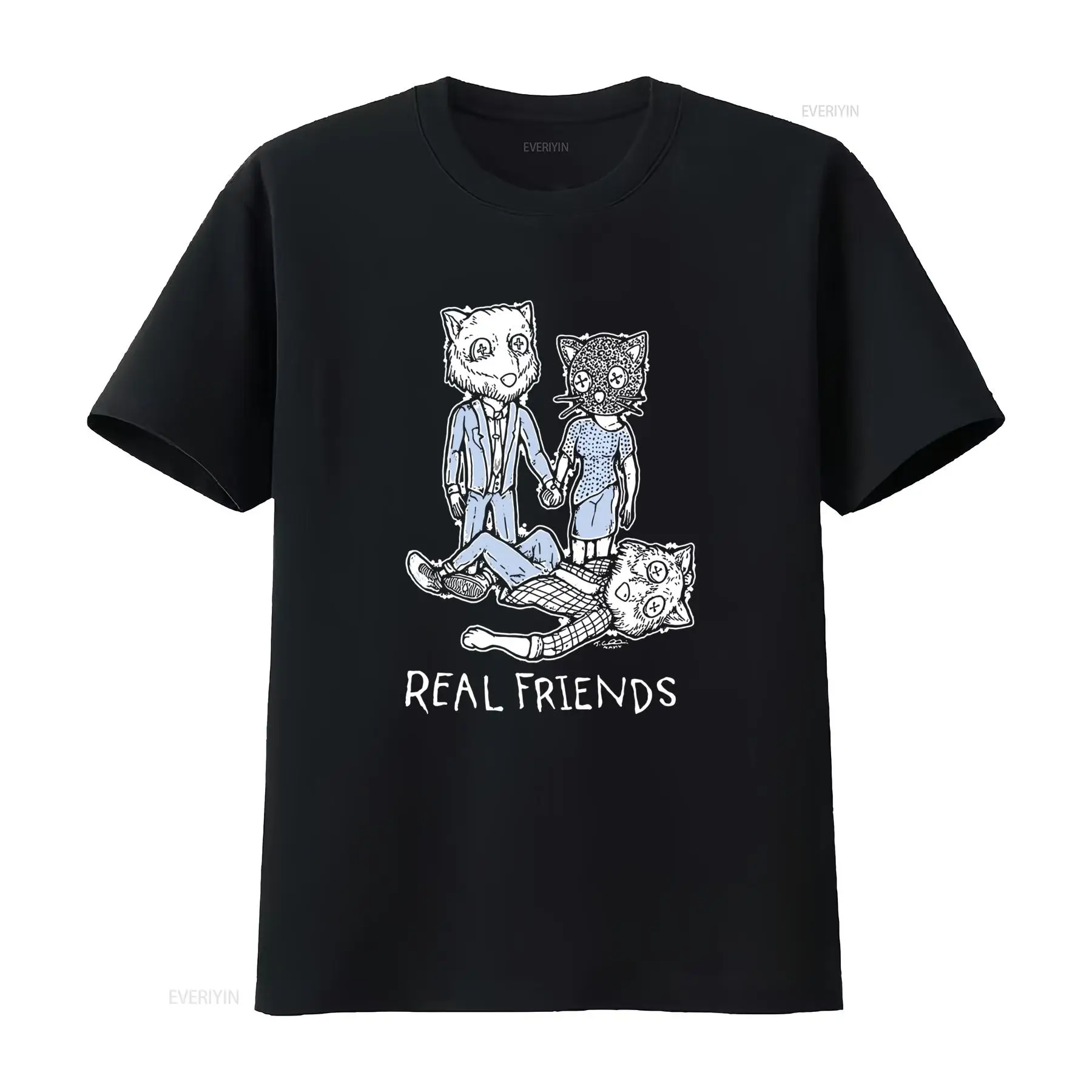 Vintage Fashion Sketches - Camiseta Retro con Estampado de Gato