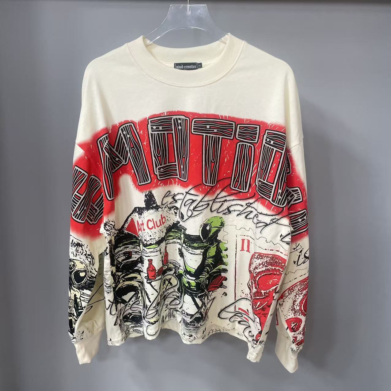 Vintage Fashion Style - Camiseta de manga larga MIXED-EMOTION de