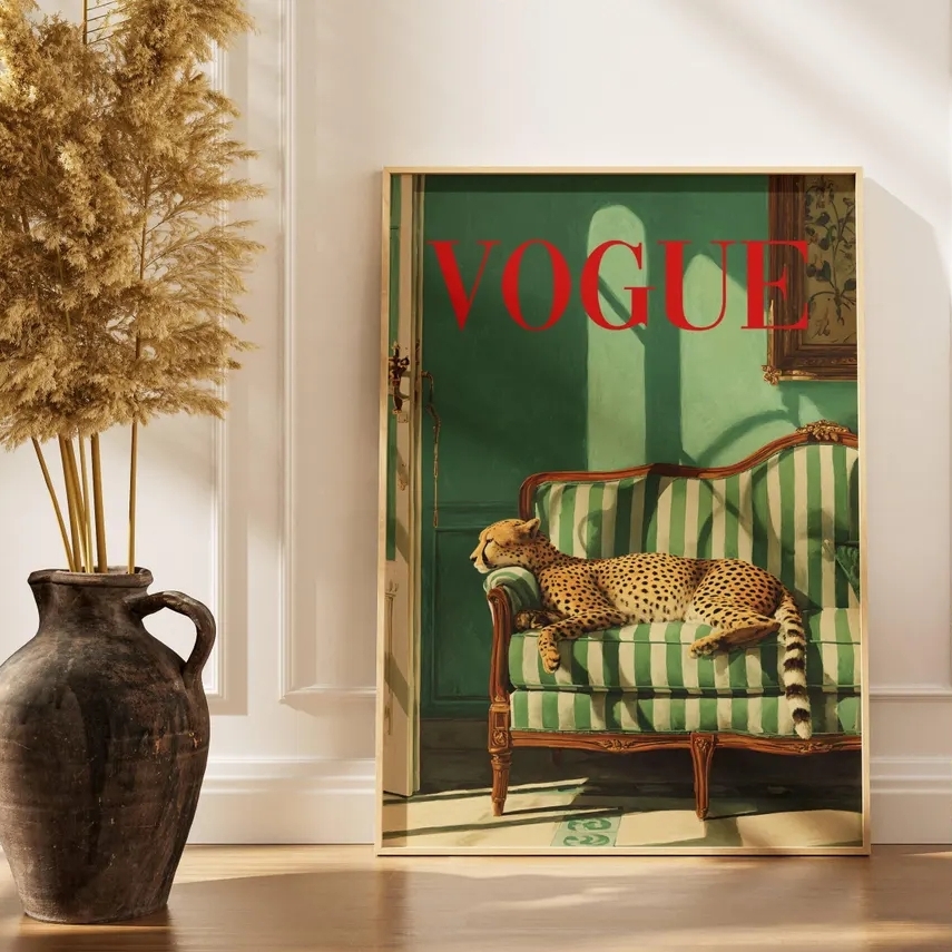 Vintage Fashion Sketches - Arte Mural Vintage de Animales, Imagen