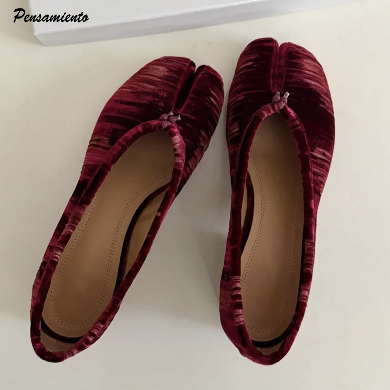 Vintage Fashion Style - Zapatos de Mujer Tipo Bailarina con