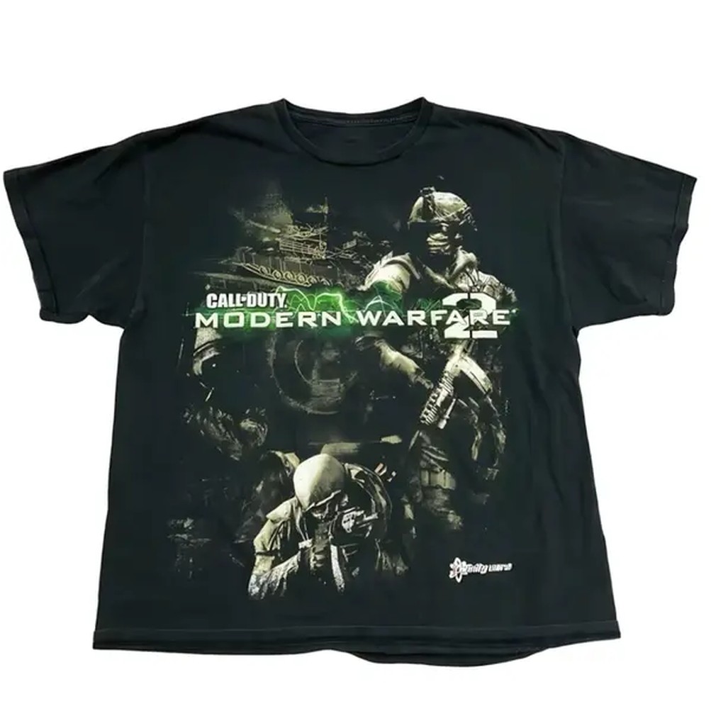 Vintage Fashion Fabrics - Camiseta Modern Warfare 2, camiseta del