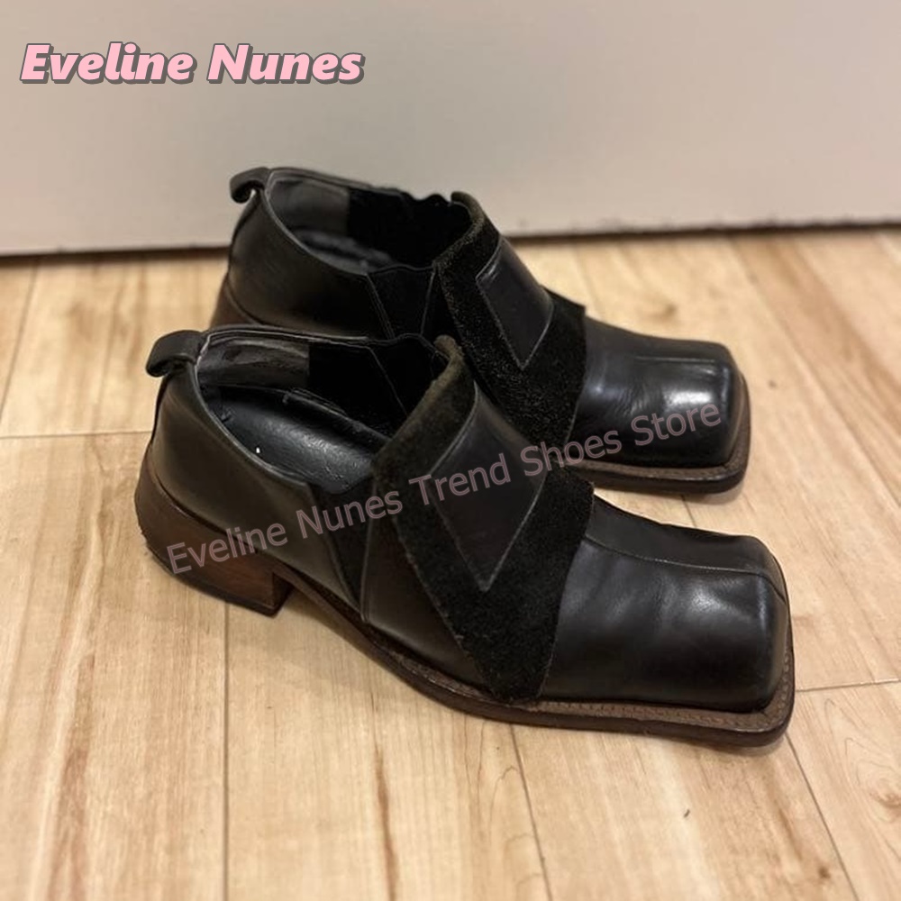 Vintage Fashion Women Dresses - Zapatos de tacón grueso retro para