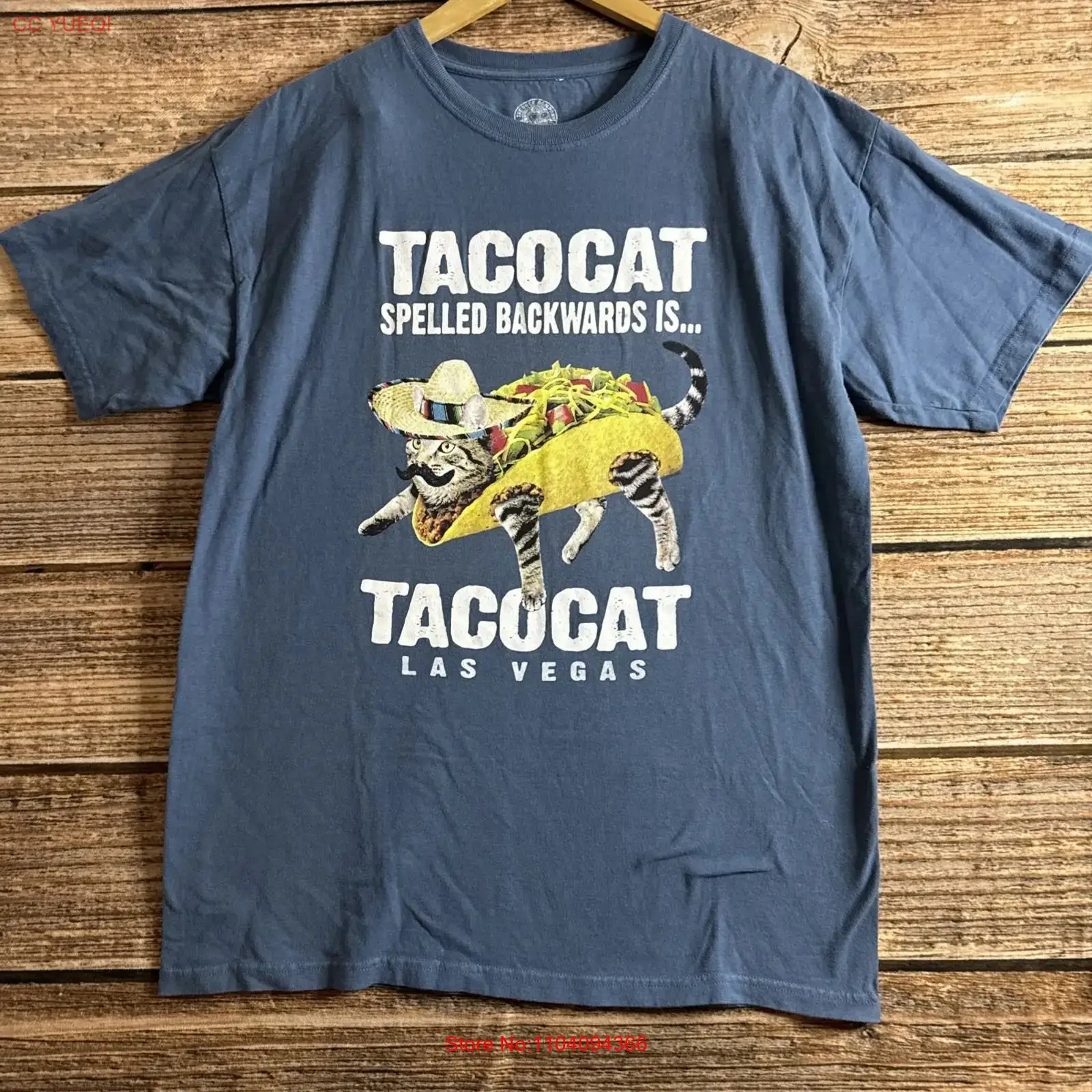 Vintage Fashion Las Vegas - Camiseta TacoCat Spelled Backwards is Las