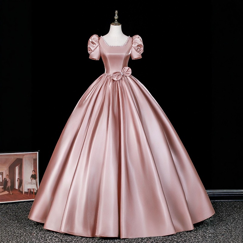 Vintage Fashion Women Dresses - Vestido de noche de satén vintage