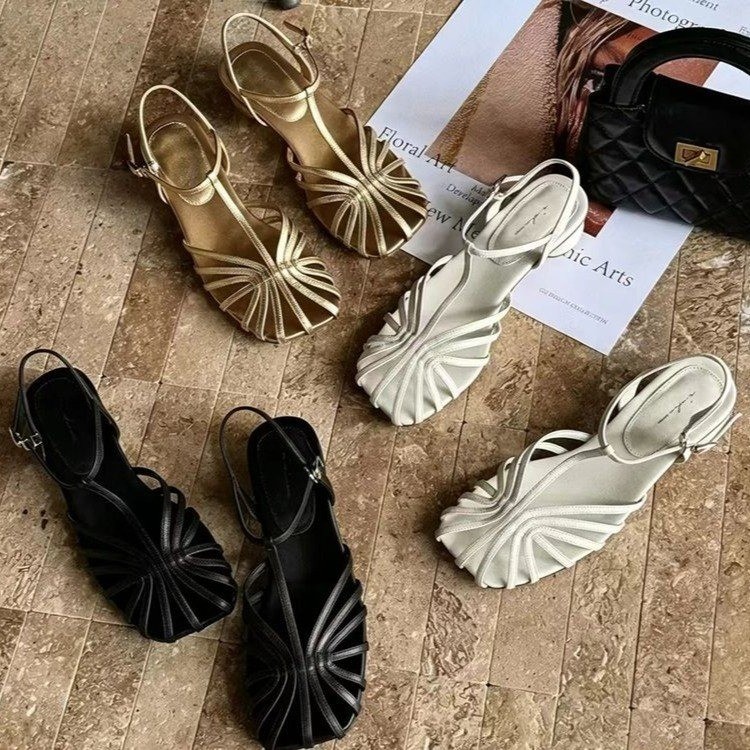 Sandalias de tacón bajo estilo - Vintage Fashion Style reseña y precio