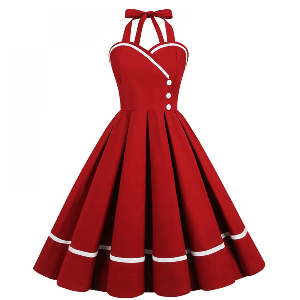 Vestido Retro de Halloween de  - Vintage Fashion Women Dresses reseña y precio