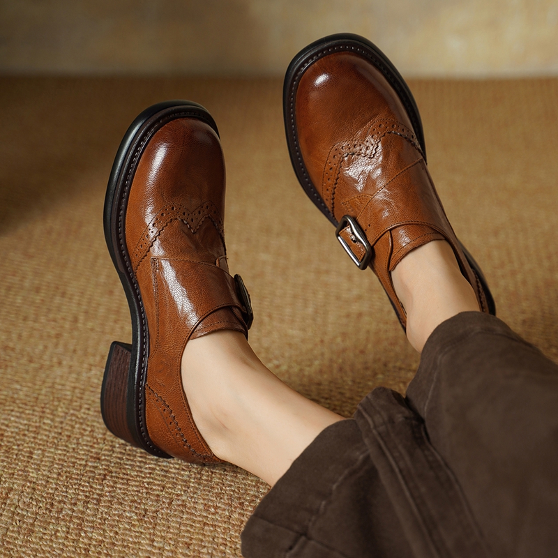 Zapatos Brogue con Hebilla Nue - Vintage Fashion Style reseña y precio