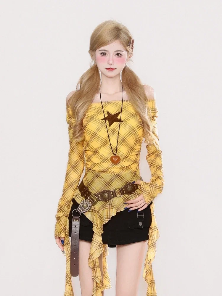 Camiseta vintage Y2K con cuell - Vintage Fashion T Shirts reseña y precio