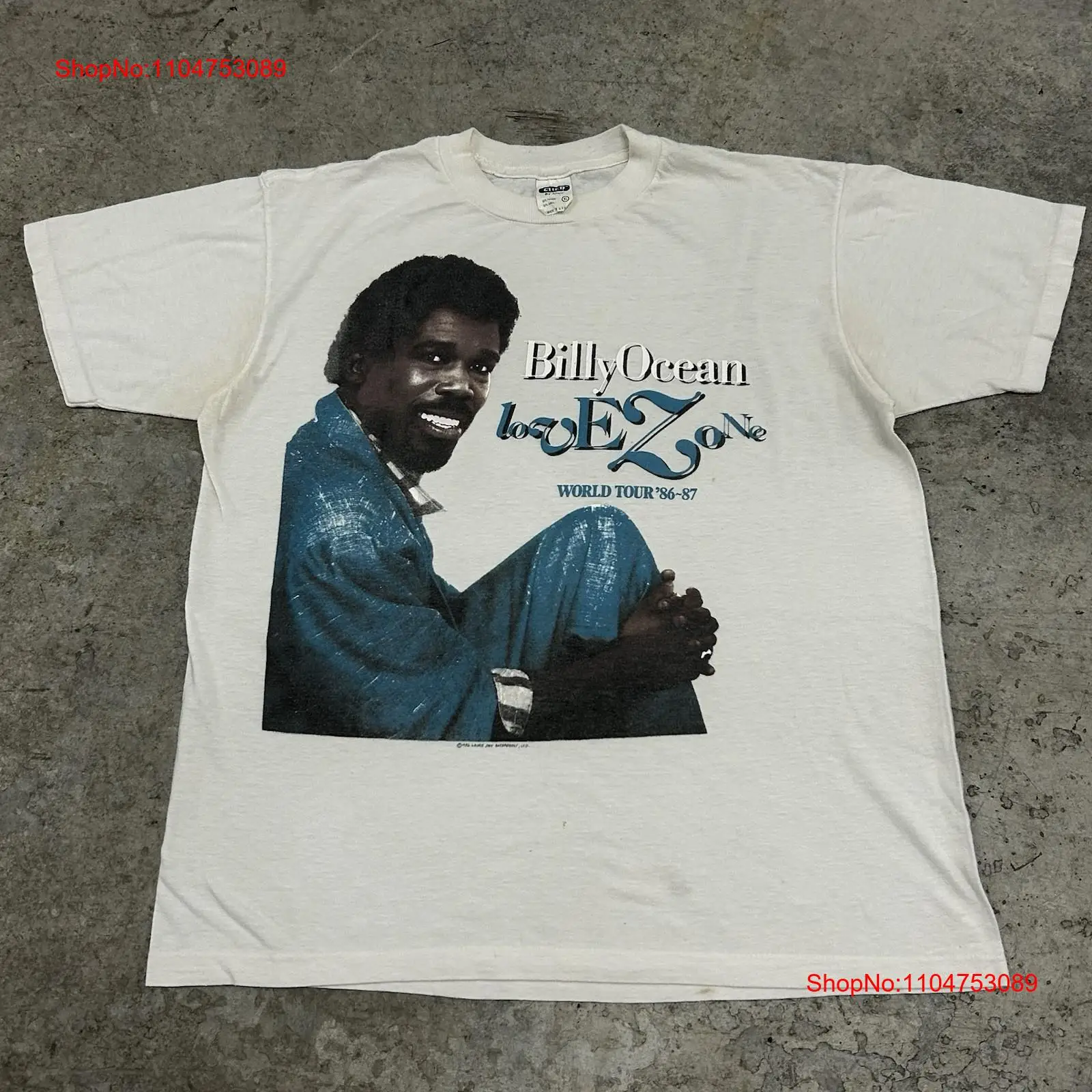 Vintage 80s Billy Ocean Band c - Vintage Fashion World reseña y precio