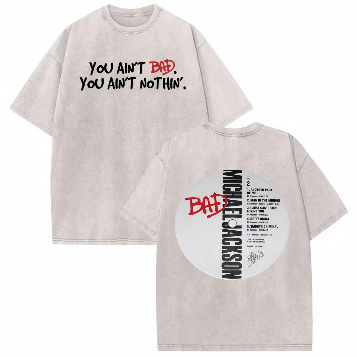 Camiseta King of Pop Michael J - Vintage Fashion World reseña y precio