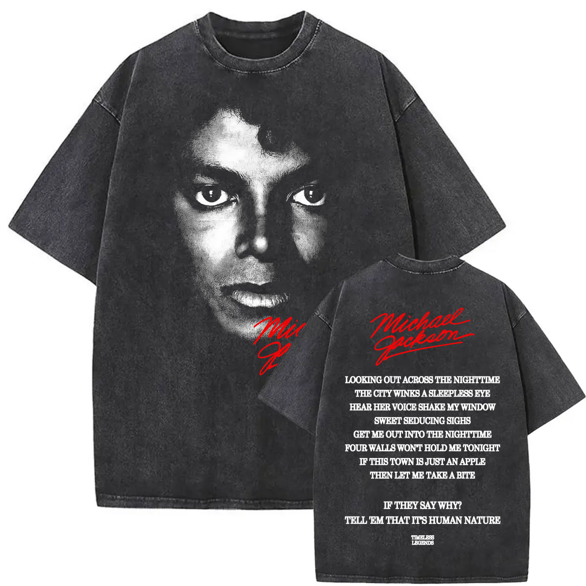 Camiseta King of Pop Michael J - Vintage Fashion World reseña y precio
