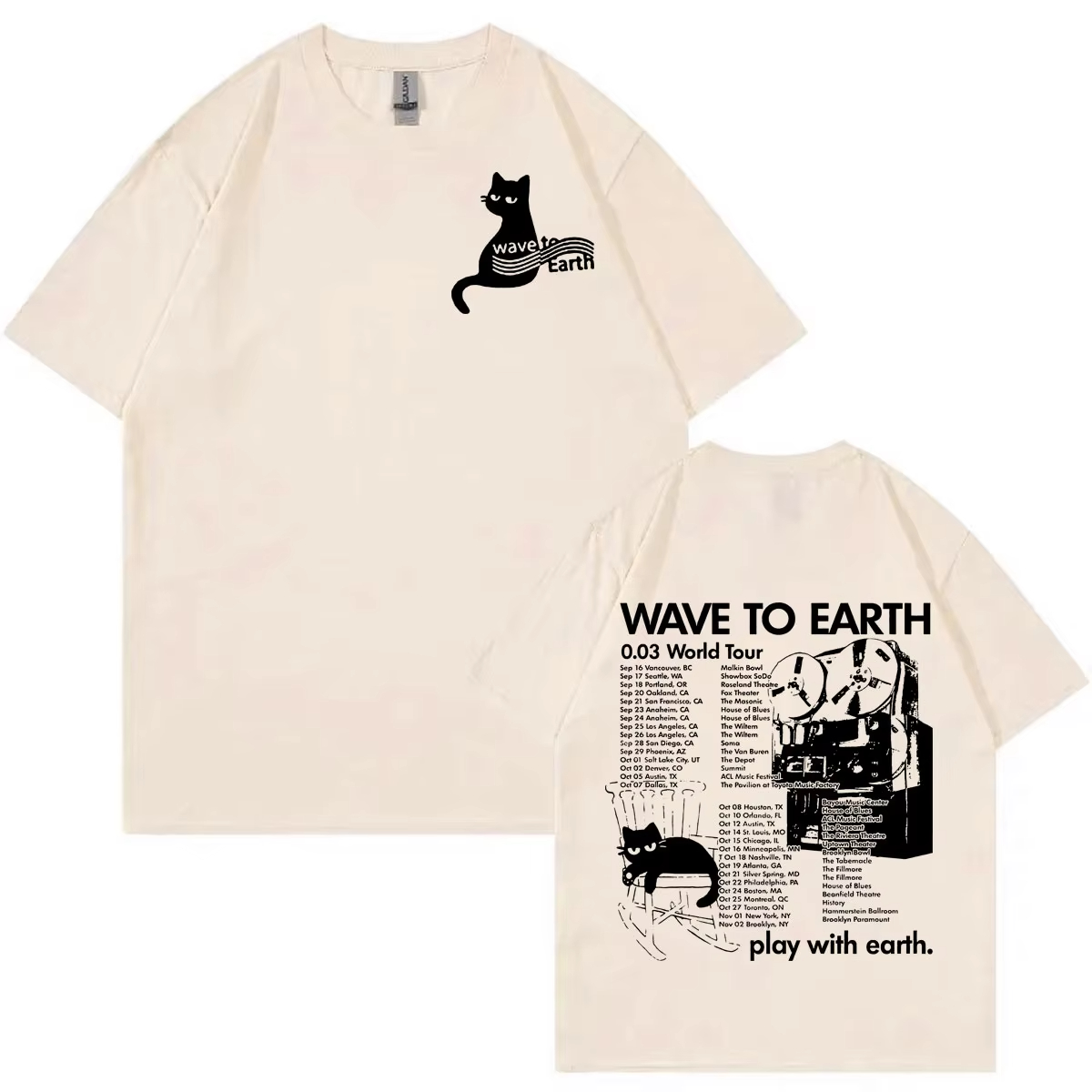 Camiseta Wave To Earth 0.03 Wo - Vintage Fashion World reseña y precio