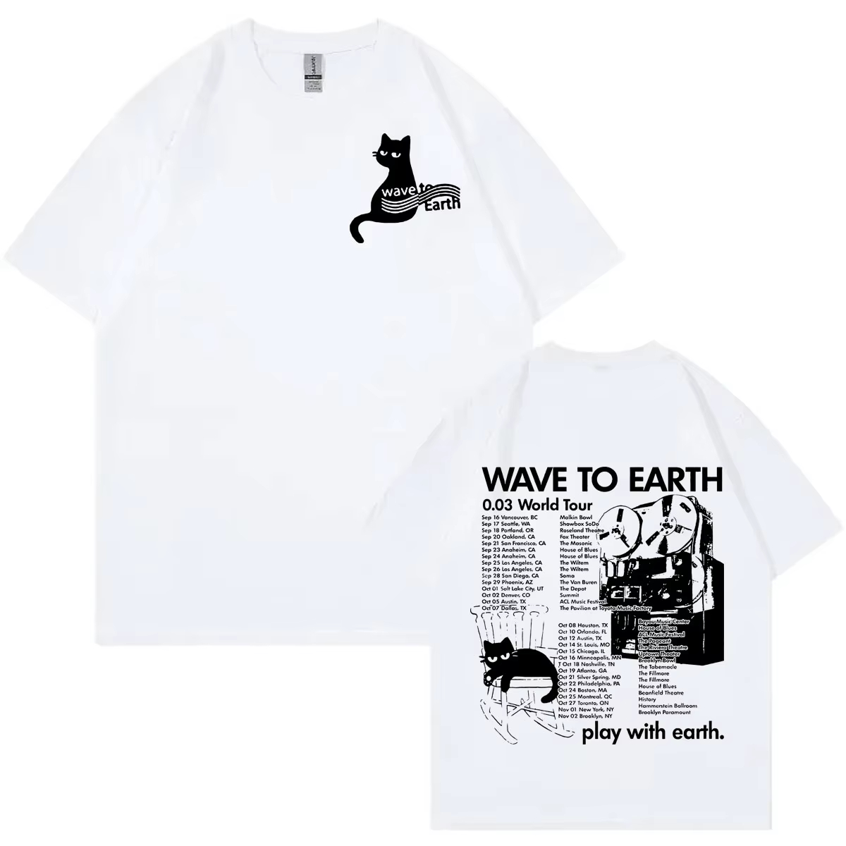 Camiseta Wave To Earth 0.03 Wo - Vintage Fashion World reseña y precio