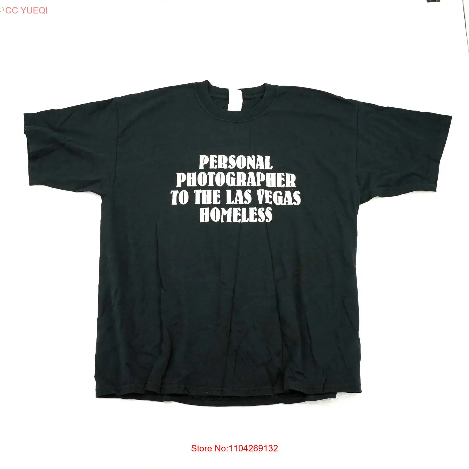 Camiseta negra con estampado d - Vintage Fashion Las Vegas reseña y precio