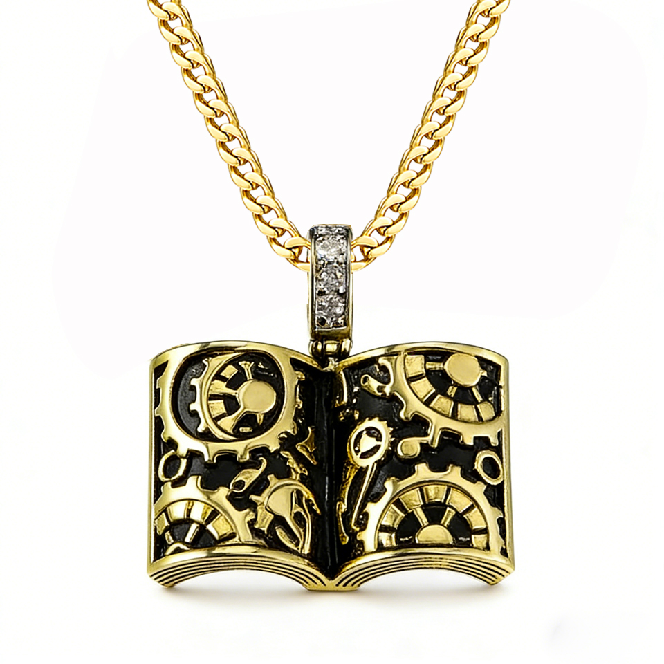 Collar con Colgante de Libro E - Vintage Fashion Library reseña y precio