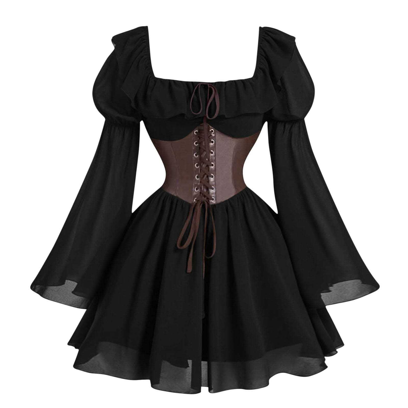 Vestido Medieval renacentista  - Vintage Fashion Women Dresses reseña y precio
