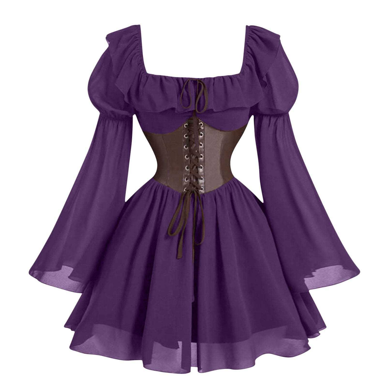 Vestido Medieval renacentista  - Vintage Fashion Women Dresses reseña y precio