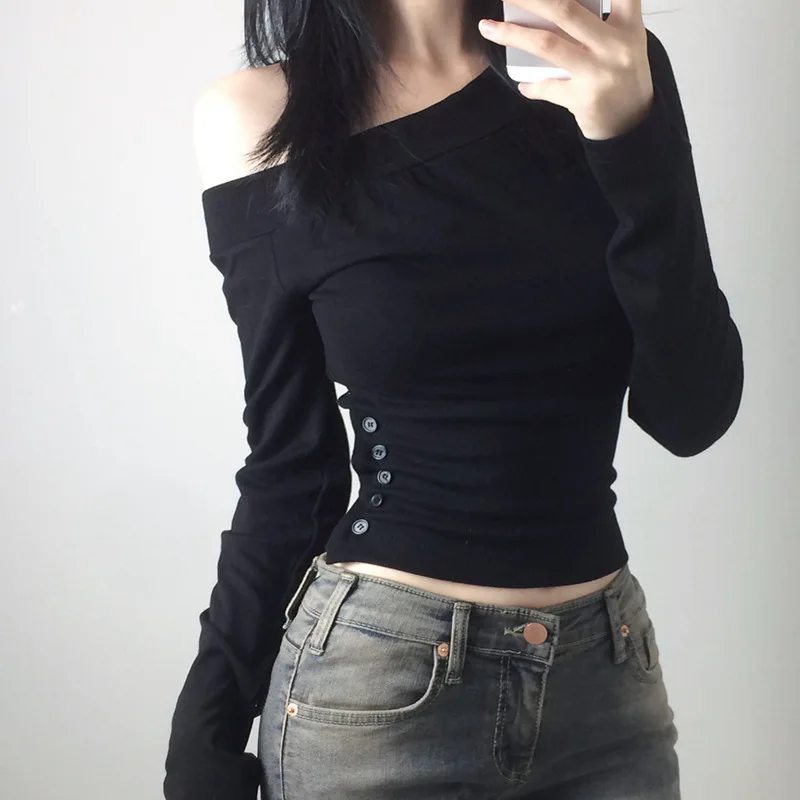 Camiseta Vintage Y2K con Boton - Vintage Fashion T Shirts reseña y precio