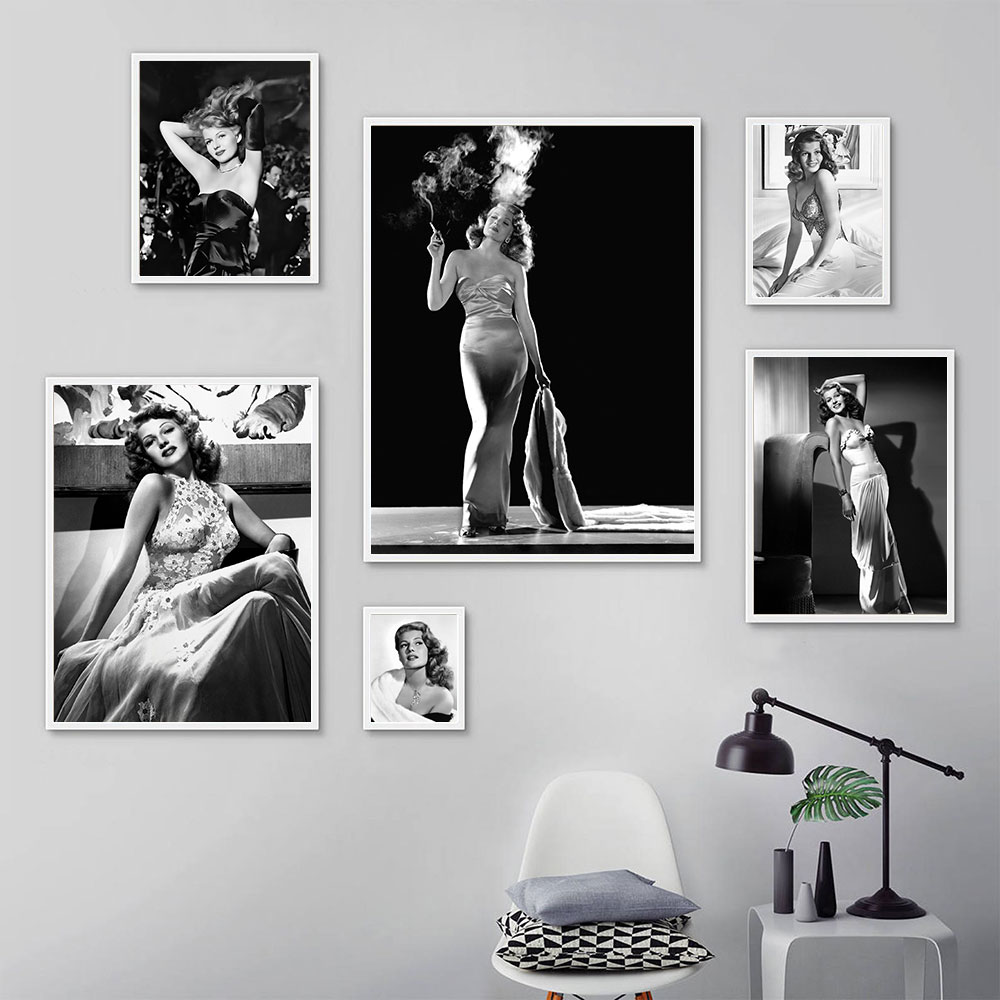 Póster de Rita Hayworth, blanc - Vintage Fashion Sketches reseña y precio