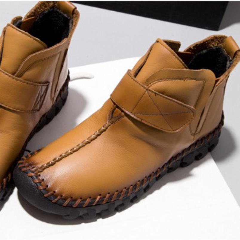 2025 nuevas botas de cuero gen - Vintage Fashion Style reseña y precio