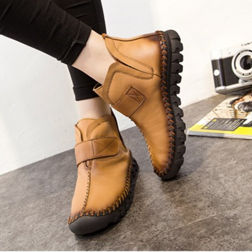 2025 nuevas botas de cuero gen - Vintage Fashion Style reseña y precio
