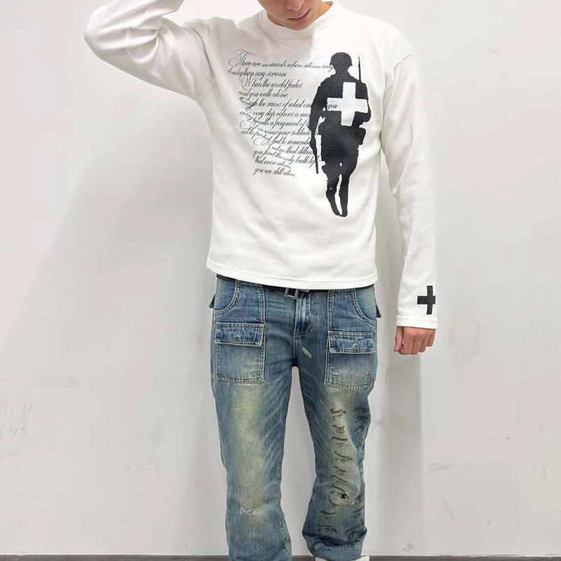 Camiseta con cuello redondo y  - Vintage Fashion T Shirts reseña y precio